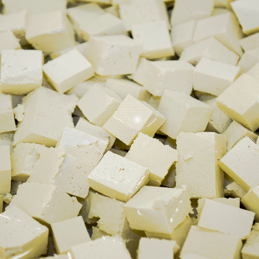 Tofu - frisch geschnitten